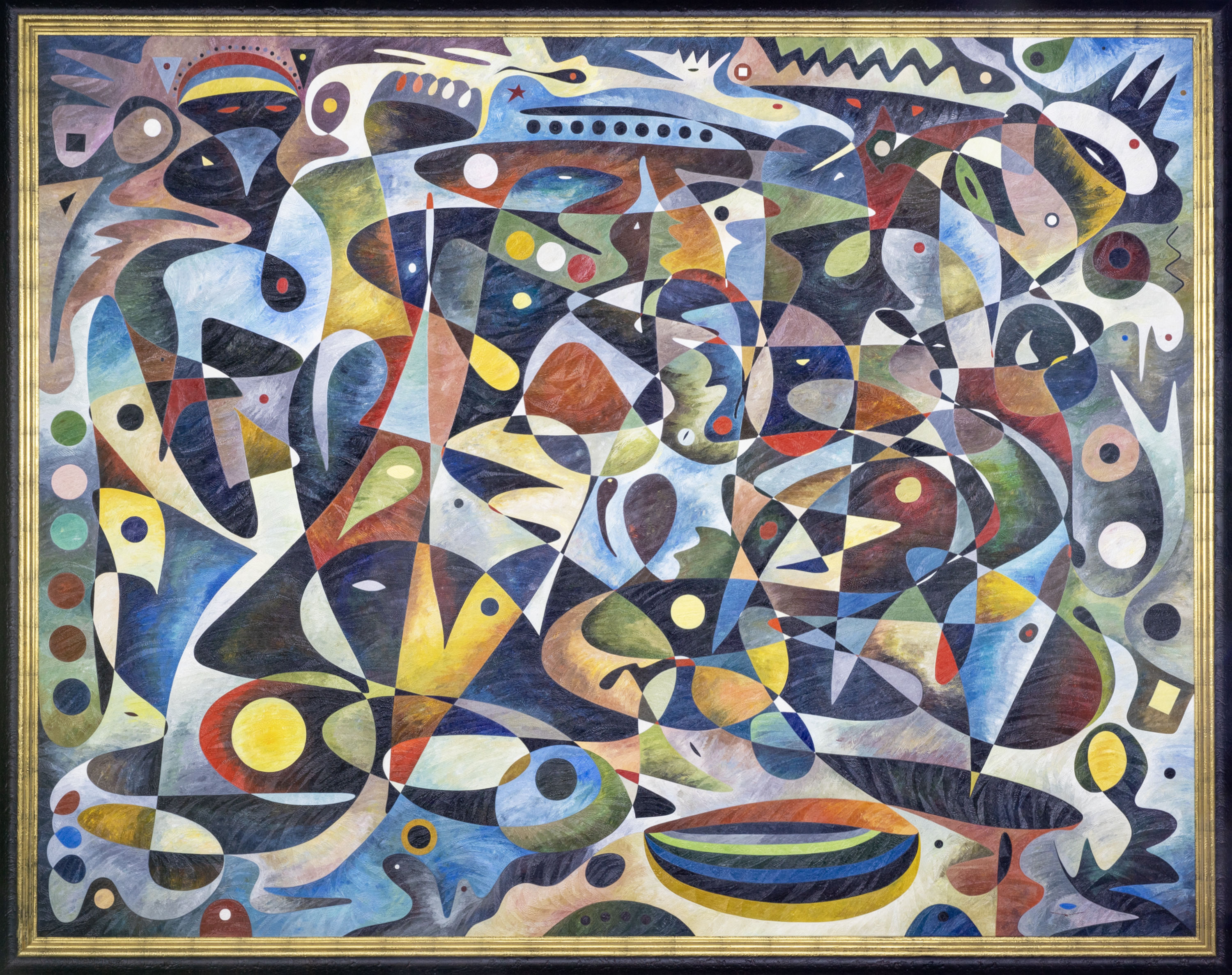 Wukelan Zhanzheng – monumental oil painting by Gheorghe Virtosu