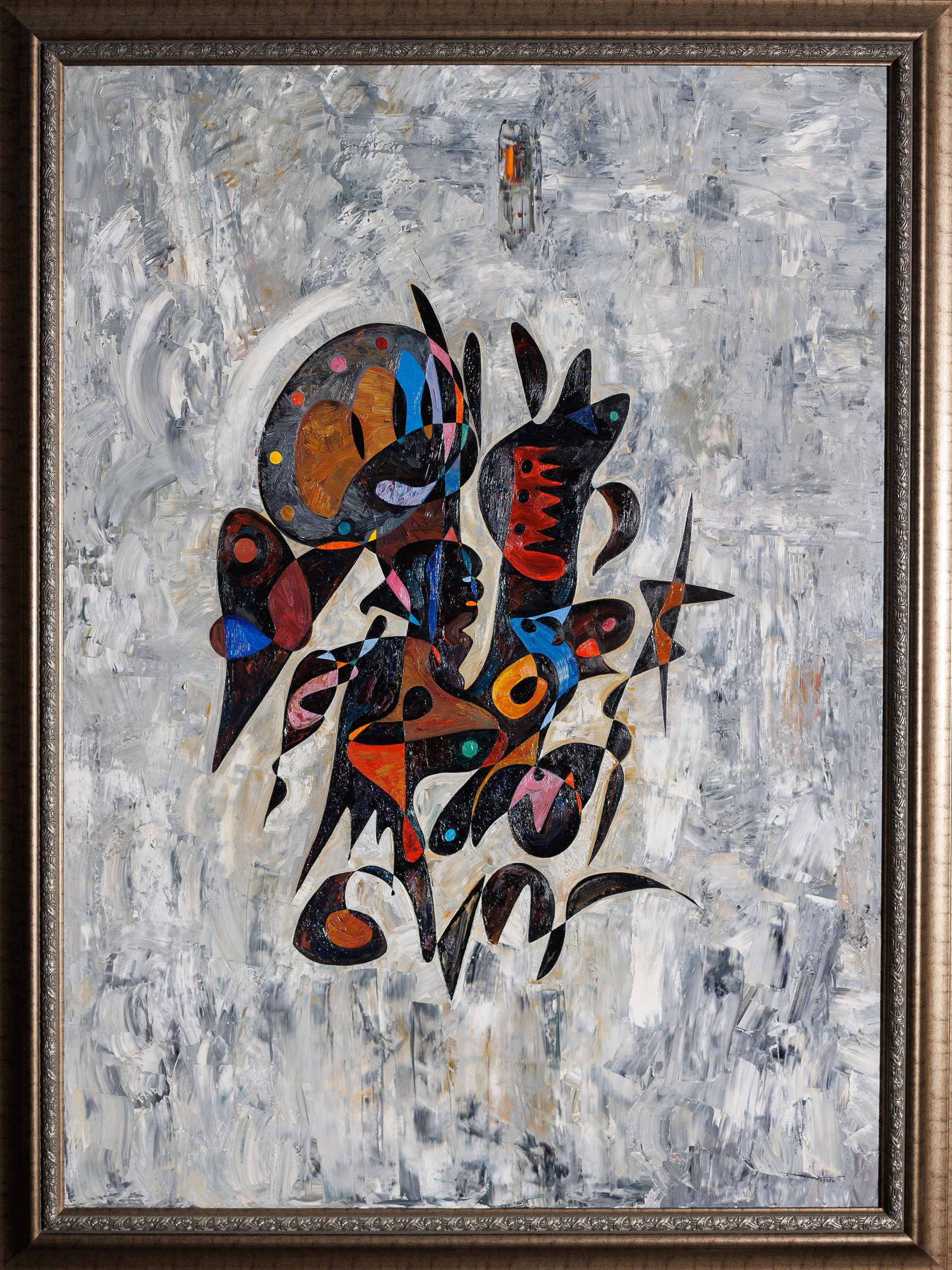 巴比伦人类 – monumental oil painting by Gheorghe Virtosu