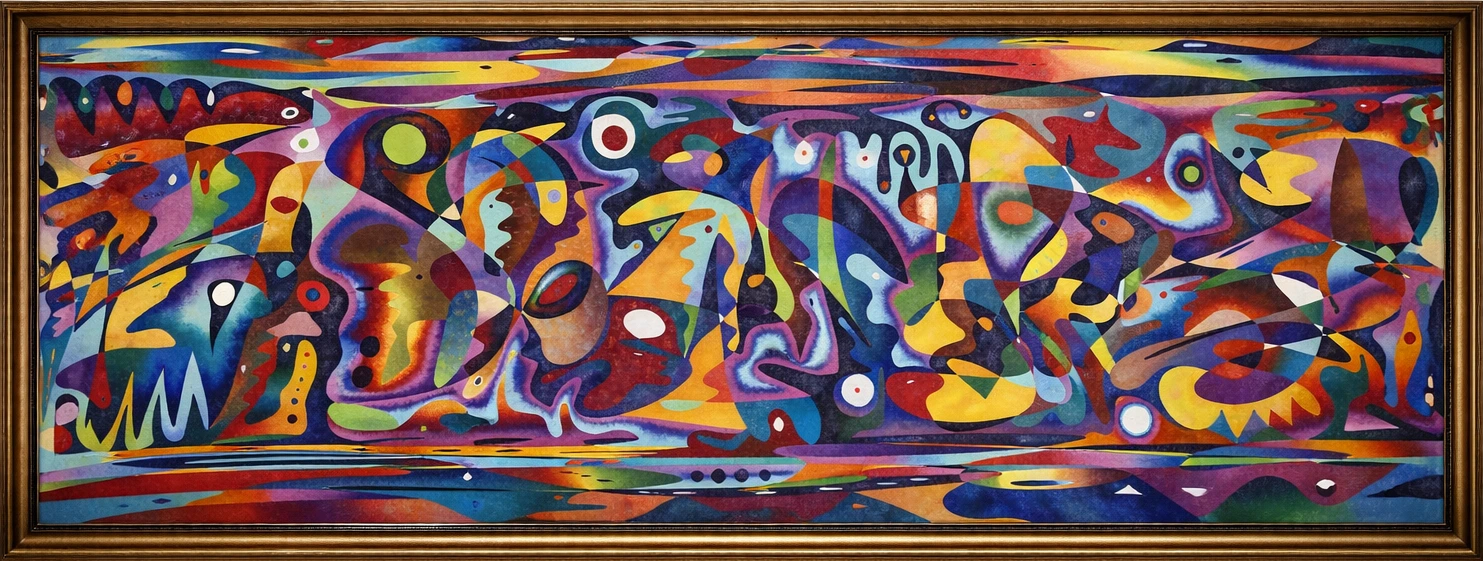 佛教 – monumental oil painting by Gheorghe Virtosu