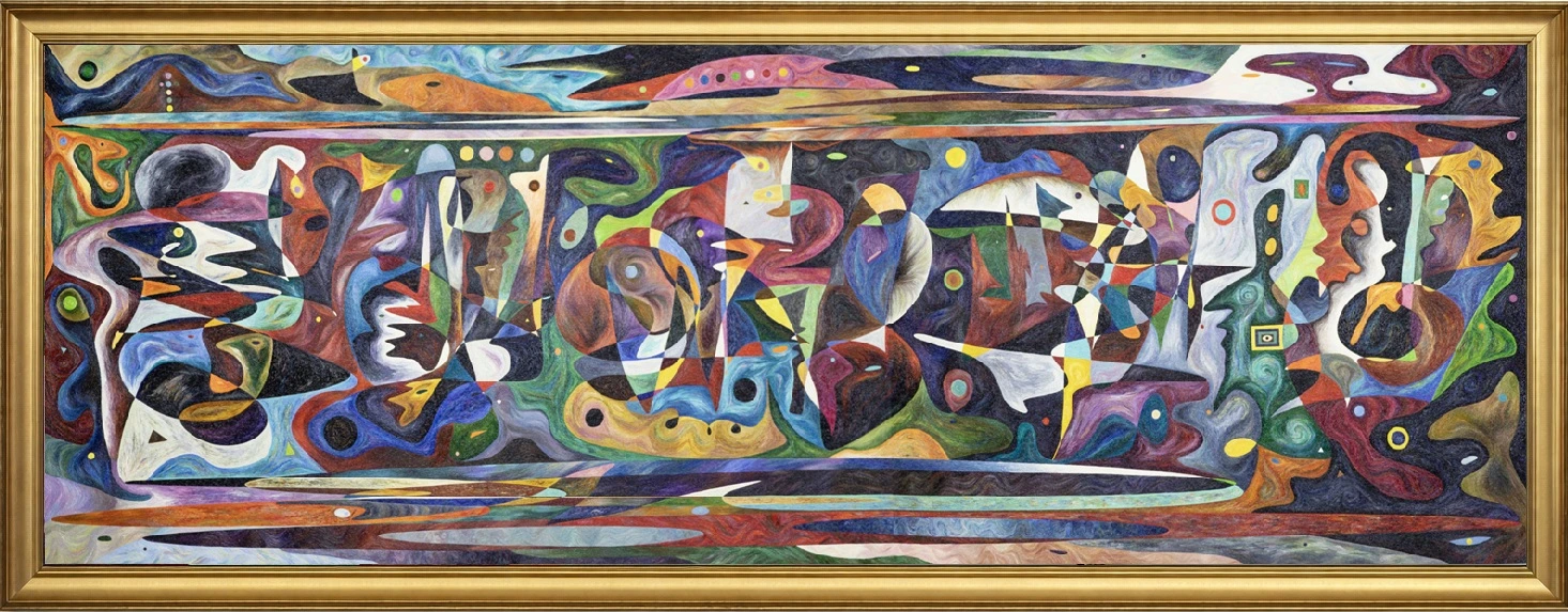 基督教 – monumental oil painting by Gheorghe Virtosu